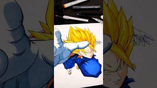 A transformação incrível do Gogeta colorindo seu cabelo #shorts