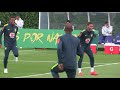 Brazil and Neymar show off tricks and flicks in training