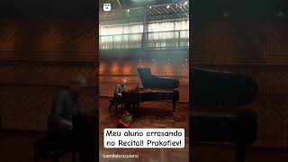 Meu aluno pops mandando muito bem em seu primeiro recital de erudito! Prokofiev 1a Sonata.