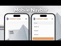 Smooth & Interactive Dropdown Mobile Navbar (Next.js & Tailwind CSS)