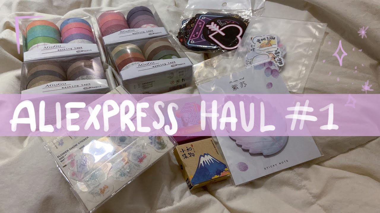 Aliexpress Stationery Haul 1 Asmr Youtube