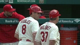 ATL@STL: Bourjos bunts in a run to extend lead