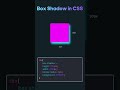 Box shadow in CSS properties. #programming #javascript #html #css #html5 #webdevelopment #coding .
