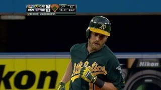 OAK@TOR: Reddick's monster homer extends A's lead