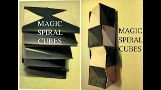 DIY | MAGIC SPIRAL CUBES : Easy Origami