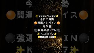 2025年1月20日の運勢 #開運アドバイス #20250120 #マヤ暦  #運勢  #KIN　#197 #ｼﾝｸﾛ #赤い地球　#黒Kin　#黄色い戦士  #音1 #第４の城 #shorts