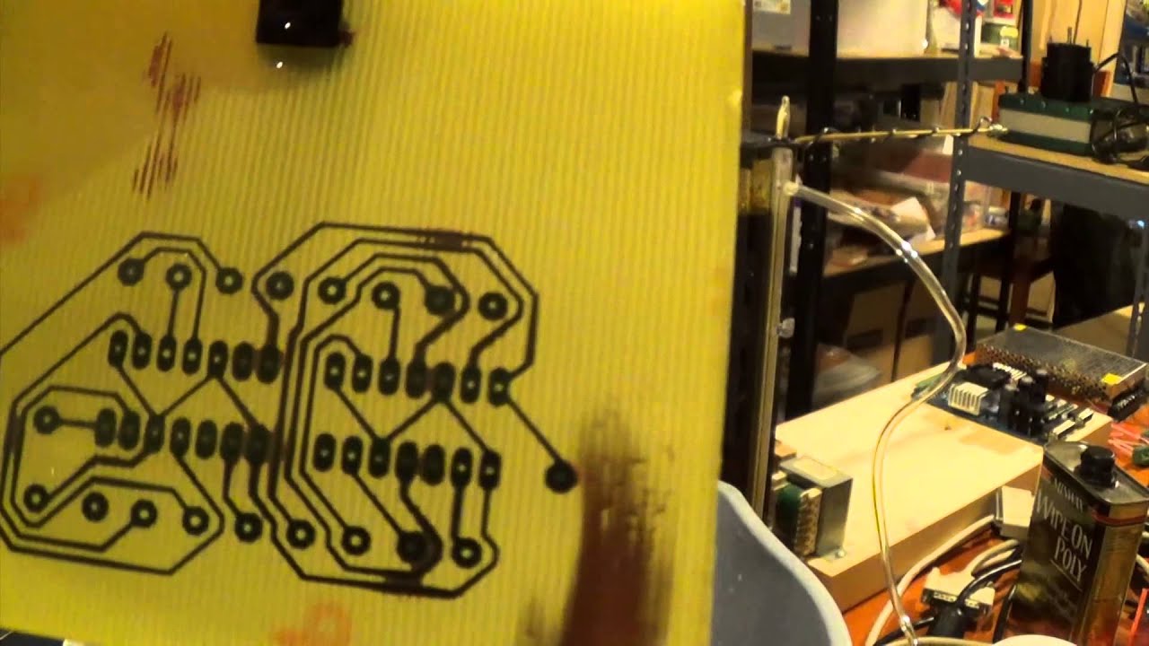 Etching The PCB - YouTube