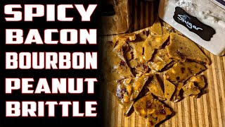 Spicy Bacon Bourbon Peanut Brittle