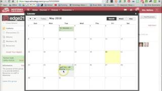Using Calendar in Schoology Groups
