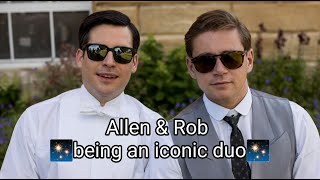 Allen Leech and Rob James Collier having the best bromance for 6 minutes
