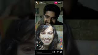 lagira zhala jee  actress shivani baokar and  actor nitish chavan instagram live