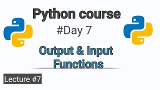 Input and Output Functions in Python | Python Input() & Print() Tutorial for Beginners (2025)