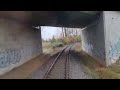 führerstandmitfahrt. zwickau zentrum klingenthal. cabview z kabiny maszynisty. train. vogtland.