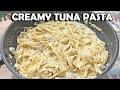 CREAMY TUNA PASTA | TUNA CARBONARA | HUNGRY MOM COOKING