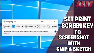 How to Set Print Screen key to Screenshot with Snip & Sketch on Windows 10