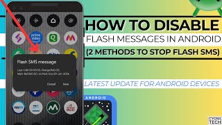 📱 Flash SMS FIX: How To Disable Flash Messages In Android (Permanent FIX to DISABLE Flash Messages)