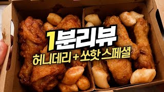 1분 리뷰 | 교촌 대체 가능? 치킨신드롬 허니데리 + 쏘핫 스페셜 리뷰! | 내돈내산 솔직리뷰!