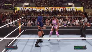 SASHA BANKS VS BIANCA BELAIR FOR THE WWE WOMENS WORLD TITLE PART 1