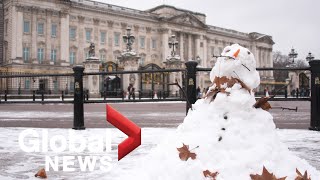 Rare London snowfall brings joy during COVID-19 lockdown