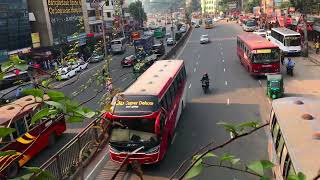 kallyanpur foot over bridge | roads view modren dhaka city