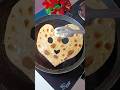 Heart ❤️ shape emoji prantha #youtubeshorts #food #foodie #viralvideo