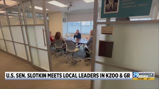 US Sen. Slotkin meets local leaders in Kzoo, GR