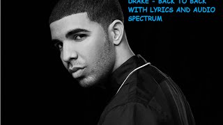 Back To Back Drake Lyrics With Audio Spectrum 1hour Version| Back To Back Freestyle | Meek Mill