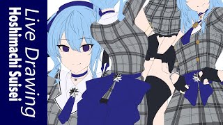 【Live Drawing】Drawing my Oshi while I still can【Hololive】