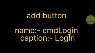Visual basic 6.0 | NGO Project 'LogIn form design' | CodeLearning