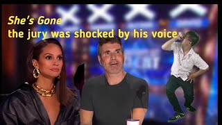 Golden Buzzer | Simon Cowell was Shocked to hear the song She's Gone from a young Singer!!!