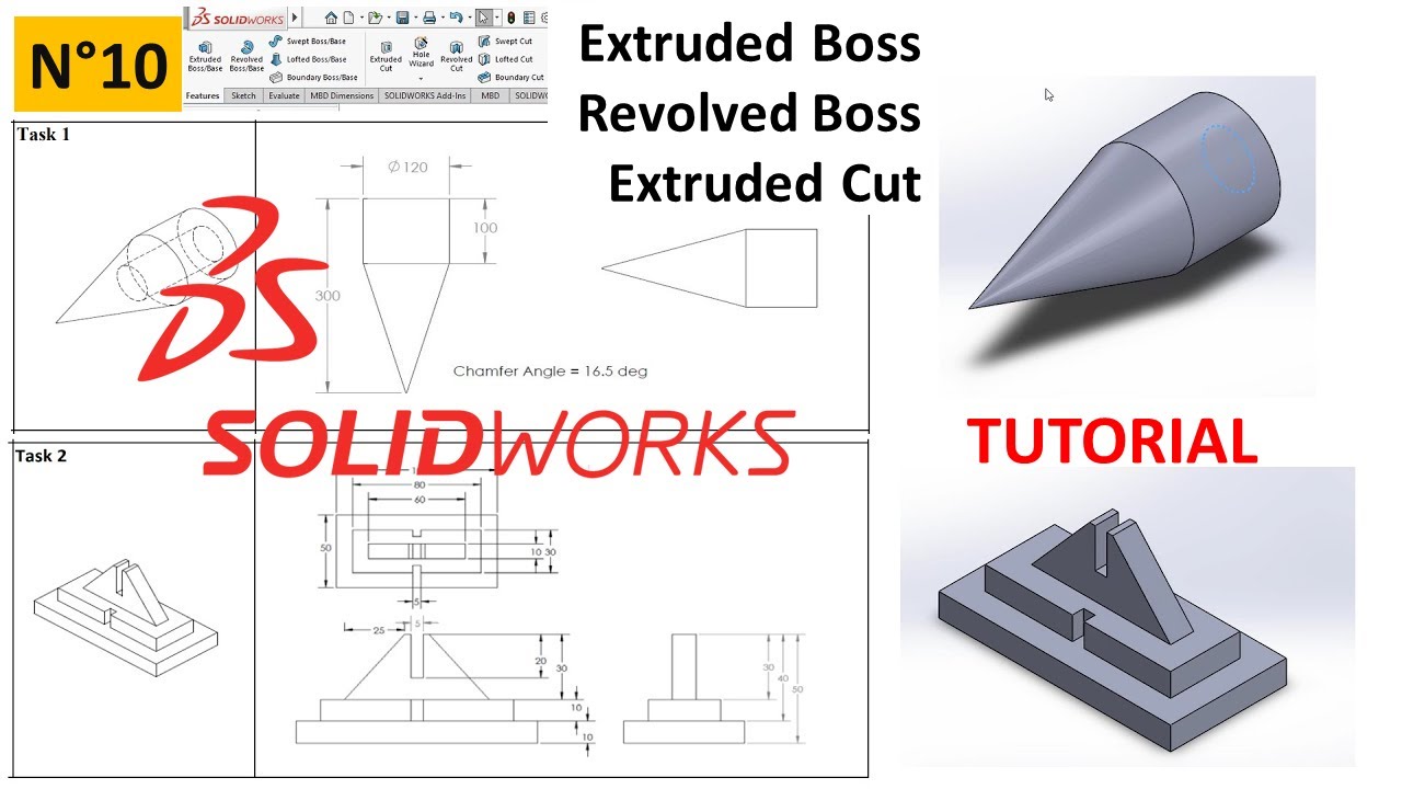 Solidworks Tutorial N 10 Practice Exercise Youtube Solidworks Tutorial N 10 Practice Exercise Youtube