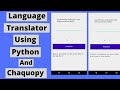 Language Translator Using Python And Chaquopy | Android Project With Source Code