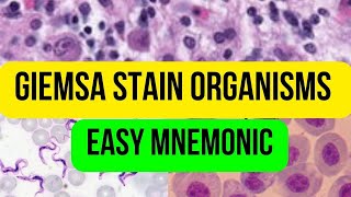 Giemsa Stain:Organisms-Easy Mnemonic