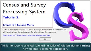 Tutorial 2 : Create Pff and Menu