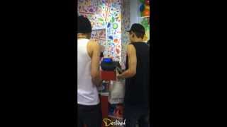 [Fancam] 130824 EXO KrisYeol @ a candy shop in LA