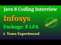 Infosys Java8 Coding Interview Question Answers