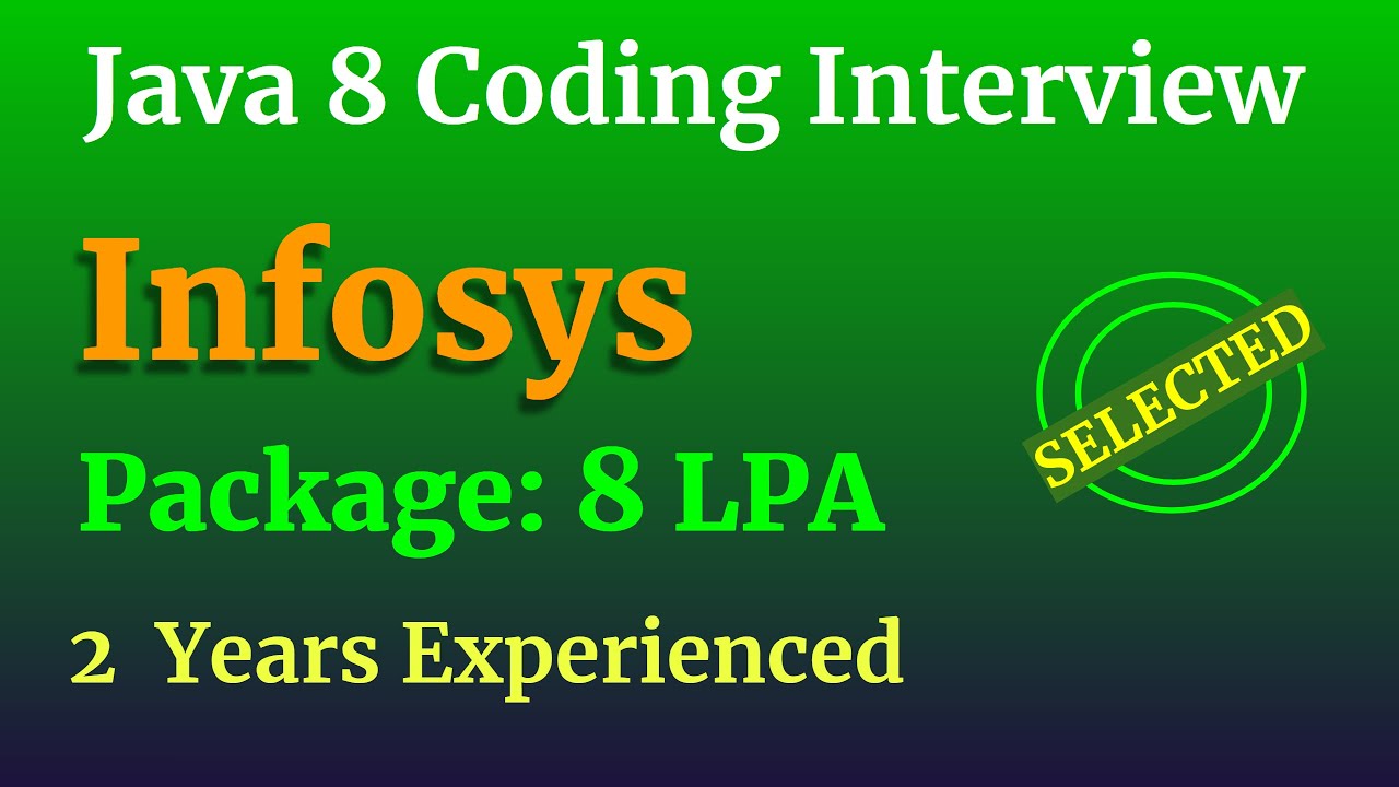 Infosys Java8 Coding Interview Question Answers - YouTube