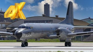 [4K]日本が誇る名機YS-11 まだまだ現役タッチ＆ゴー 航空自衛隊入間基地