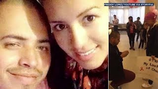 Perris man gets down on one knee, asks wife to renew wedding vows on her last day of chemo | ABC7