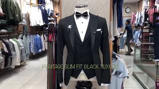 Heritage Slim Fit Black Tuxedo