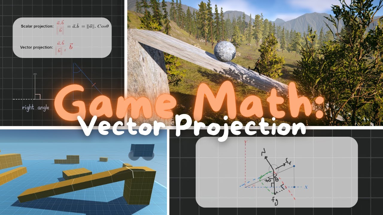 Game Math Series Vector Projection Learn Game Math In Unity3d