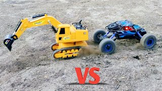 RC Rock Crawler vs RC JCB | RC Car Tochan | RC JCB Tochan