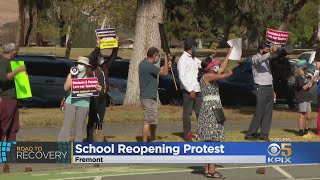 Parents Protest Fremont Unified School District Reopening Plans