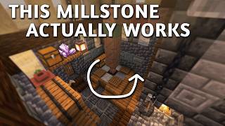 Building the Most Realistic Working Millstone in Minecraft