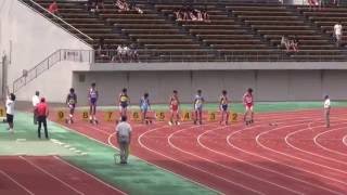 2016.07.17 徳島県中学通信陸上 男子1年生　100M　決勝