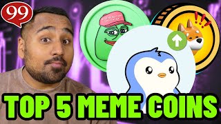 BEST 5 Meme Coins to Buy Now Before 2025?! (New 50X Potential Crypto!?)