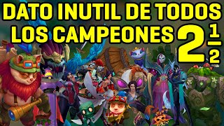 1 DATO INUTIL de cada CAMPEON de LEAGUE OF LEGENDS #2