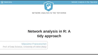 R Tutorial : Network analysis in R: A tidy approach