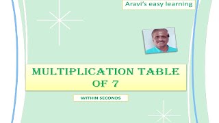 MULTIPLICATION TABLE OF 7 EASY #Shorts