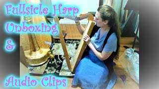 Rees Fullsicle (Cherry) Harp Unboxing! -- Sound comparison with two other harps